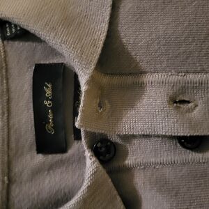 Stylish Gray Button-Up Cardigan